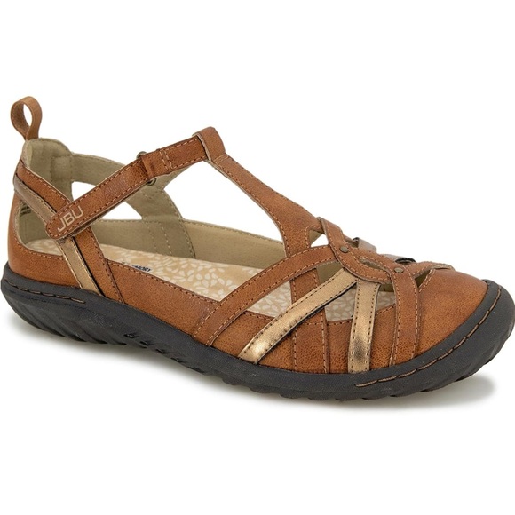 JBU Women's by Jambu, Dove Slip-On Tan Brown Leather Memory Foam Size 6.5 - Picture 1 of 12